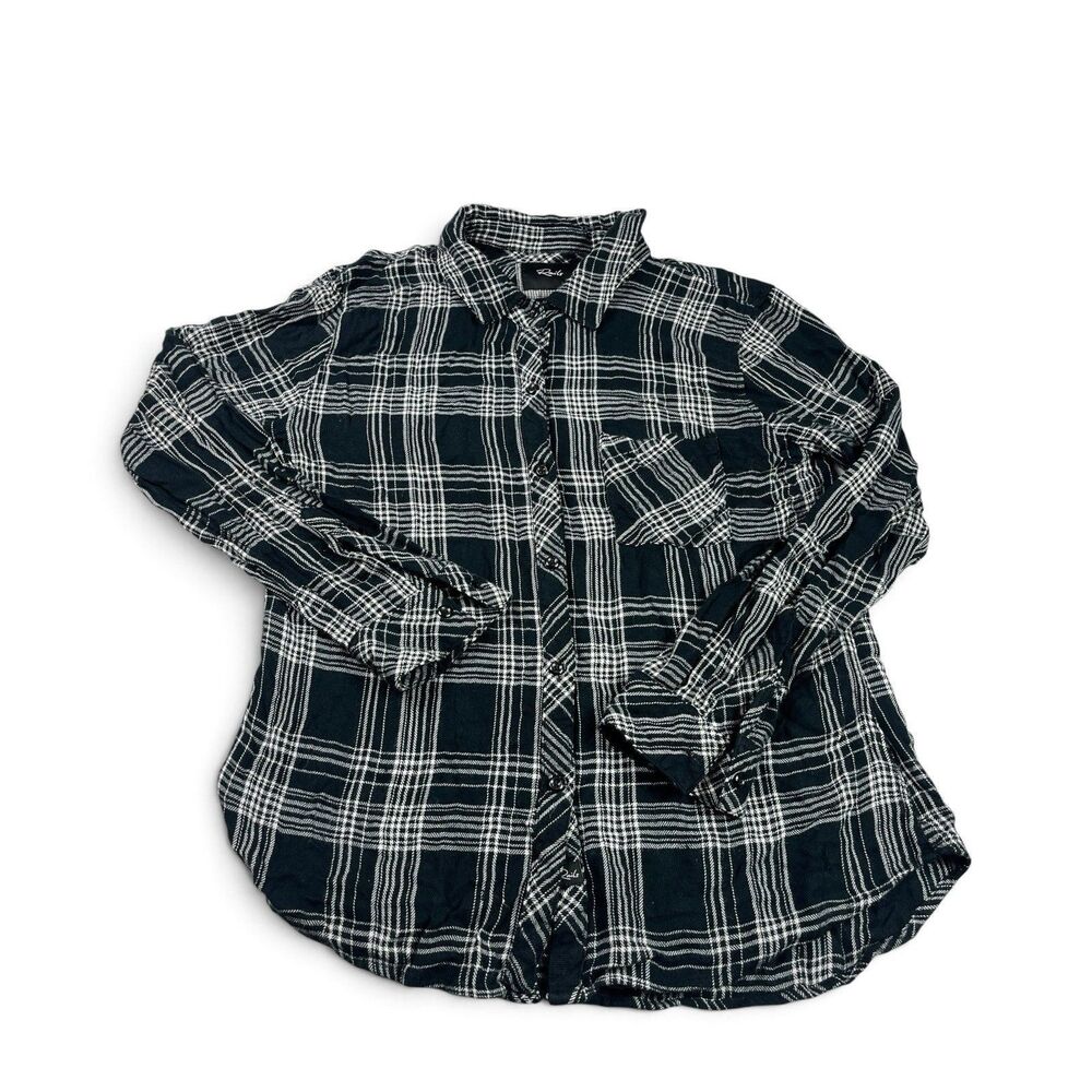 Rails Hunter Flannel Button Down Shirt Plaid Soft Layering Lightweight Top M